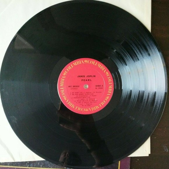 JANIS JOPLIN / FULL TILT BOOGIE BAND - PEARL Vinyl Record LP Catalog # KC 30322 - Picture 8 of 8